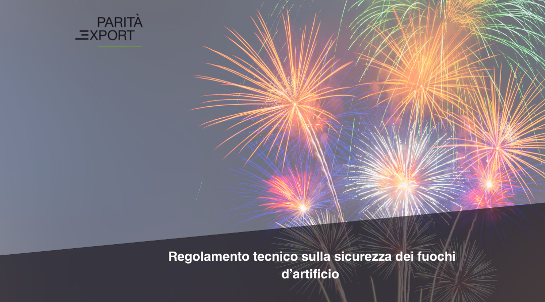 Regolamento sulla sicurezza fuochi d'artificio